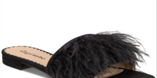 Sandálias formais de salto alto Zigi Soho Taylah de pele sintética, bico aberto, pretas, tamanho 6,5 m