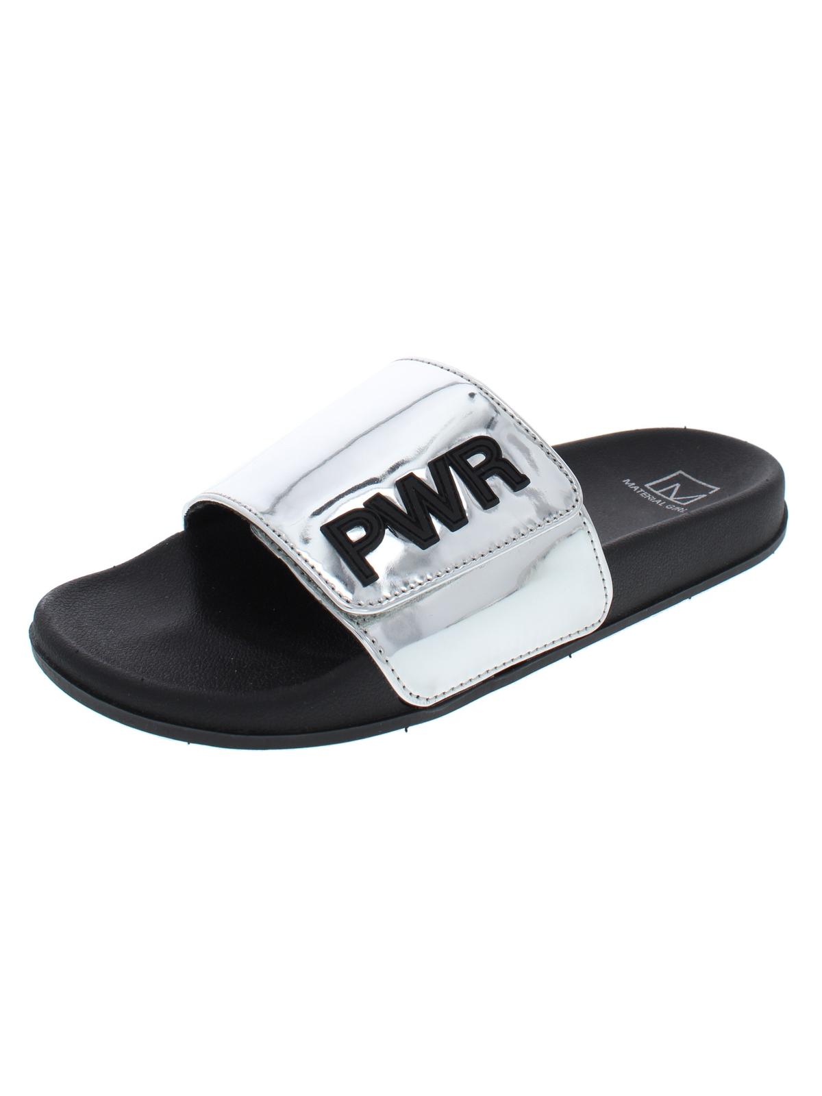 Material Girl Tobogã Feminino Paige Espelhado Plano Cinza Tamanho 6M