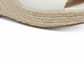 Sandália de cunha feminina Steve Madden Micah, branca, tamanho 7 M