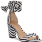 INC International Concepts Kanata Fabric Sapatos femininos abertos para ocasiões especiais, brancos, tamanho 9,5 M