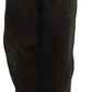 Botas femininas Ashliie de cano alto, bico fechado, estilo fashion, marrom, tamanho 11 M
