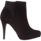 Botas femininas Thalia Sodi Briea com bico amendoado e salto alto, tamanho 8,5W, pretas