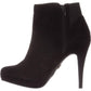 Botas femininas Thalia Sodi Briea com bico amendoado e salto alto, tamanho 8,5W, pretas