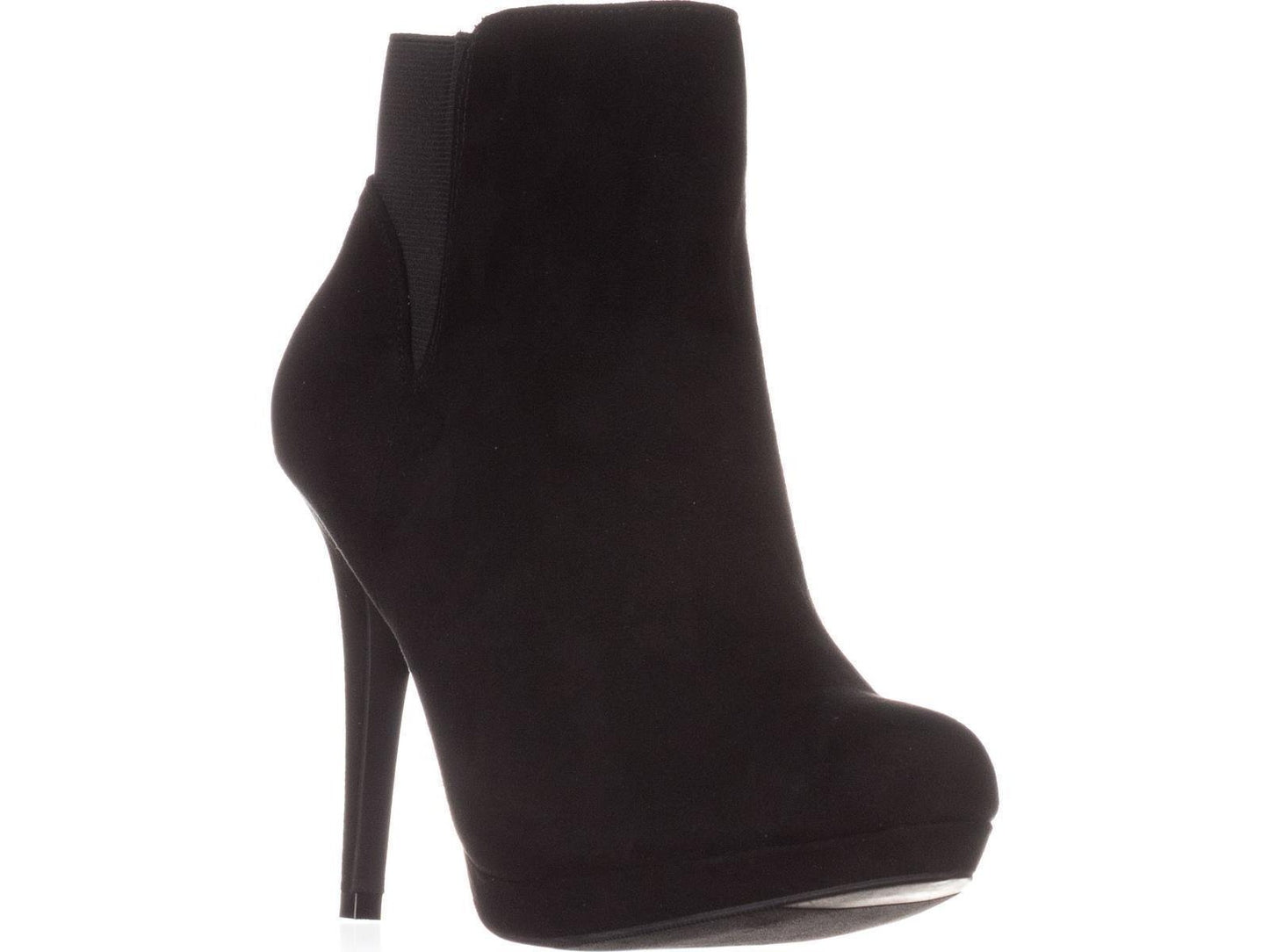Botas femininas Thalia Sodi Briea com bico amendoado e salto alto, tamanho 8,5W, pretas