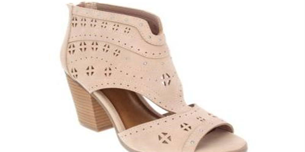 Bota feminina Sugar Viveca Peep Toe com recorte lateral, rosa, tamanho 6M