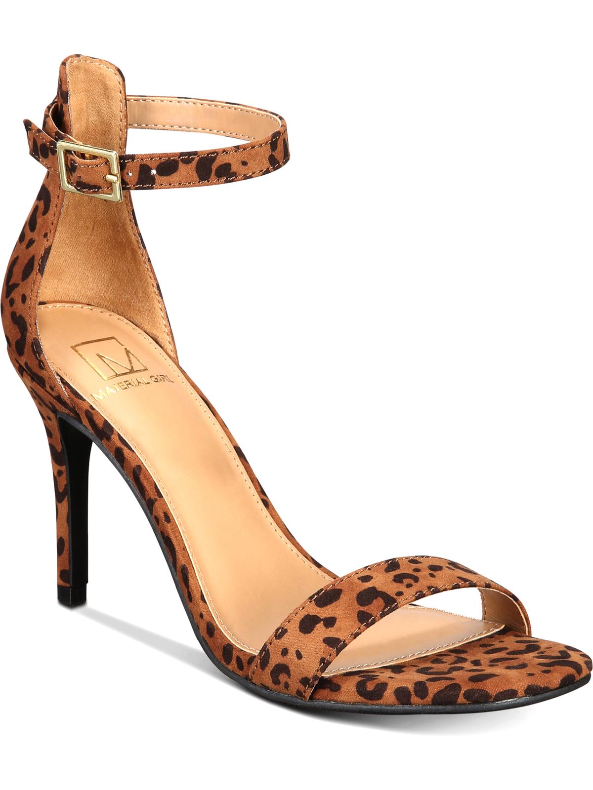 Material Girl Blaire feminino com bico aberto e tira no tornozelo, sapato clássico, preto, tamanho 8 M