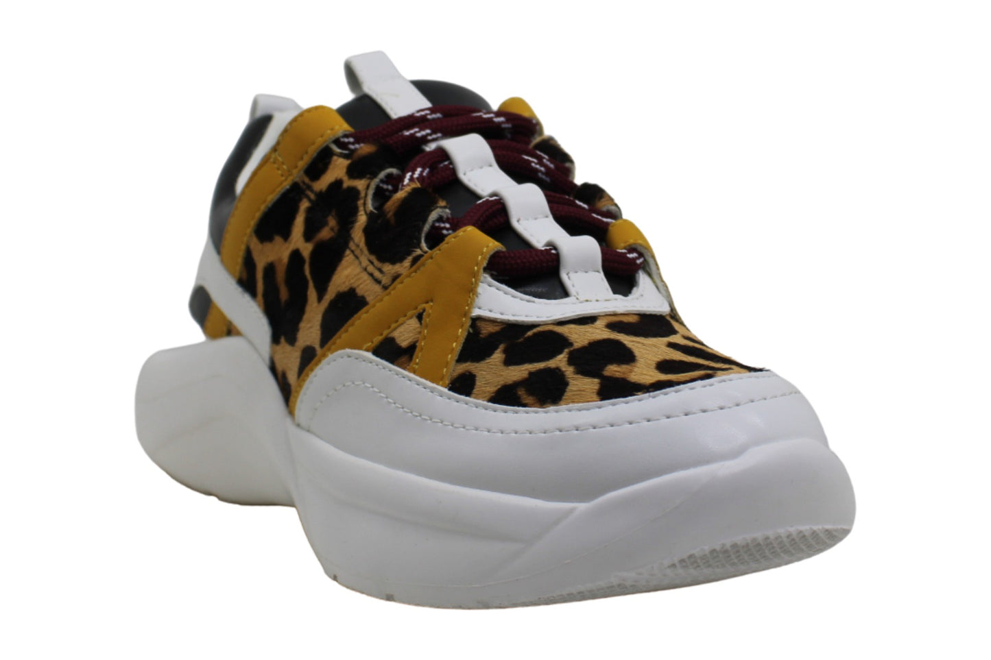 Tênis feminino Gemella Low Leopard da INC International Concepts, branco, tamanho 8 M