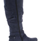 Botas de montaria femininas Cliffs by White Mountain Fairfield Buckle, azuis, tamanho 8,5 M