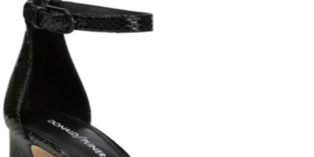 Sandálias sociais femininas Donald Pliner Vanesa pretas tamanho 8,5 M