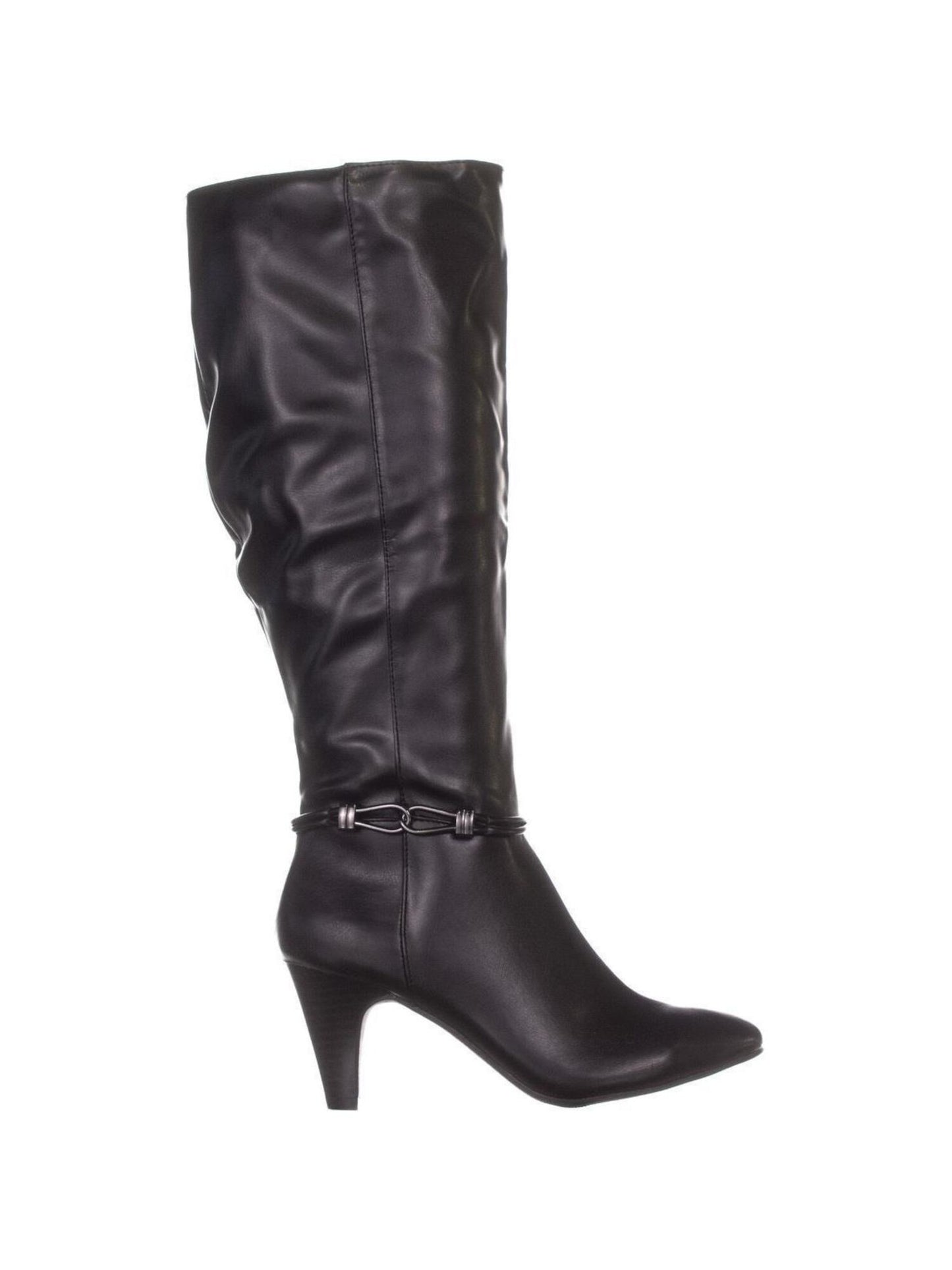 Karen Scott Botas sociais femininas Hollee de cano largo, pretas, tamanho 10M
