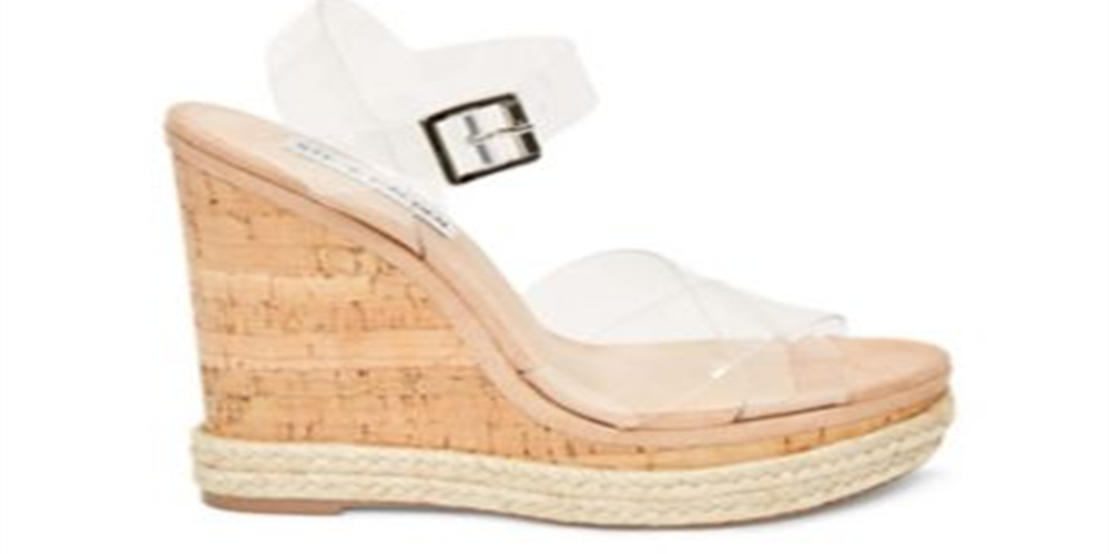 Sandália Steve Madden Maven Clear Feminina Bege Tamanho 9,5