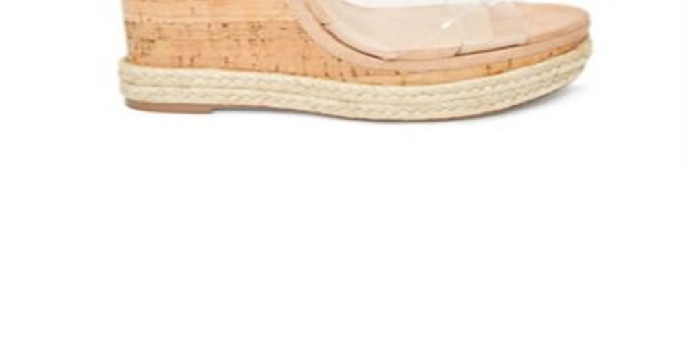 Sandália Steve Madden Maven Clear Feminina Bege Tamanho 9,5