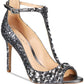 Badgley Mischka Conroy Embellished T-Strap Pump Feminino Cinza Tamanho 6 M