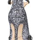 Badgley Mischka Conroy Embellished T-Strap Pump Feminino Cinza Tamanho 6 M