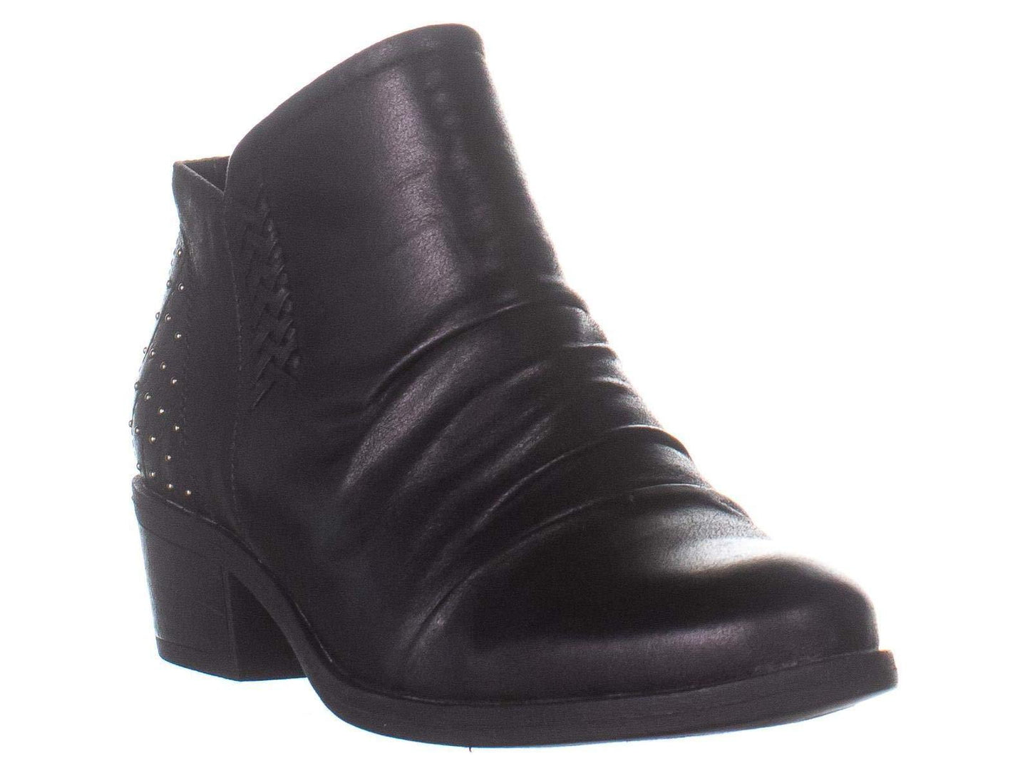 Botas femininas Bare Traps Gericka Fabric bico fino cano curto pretas tamanho 5,5 M