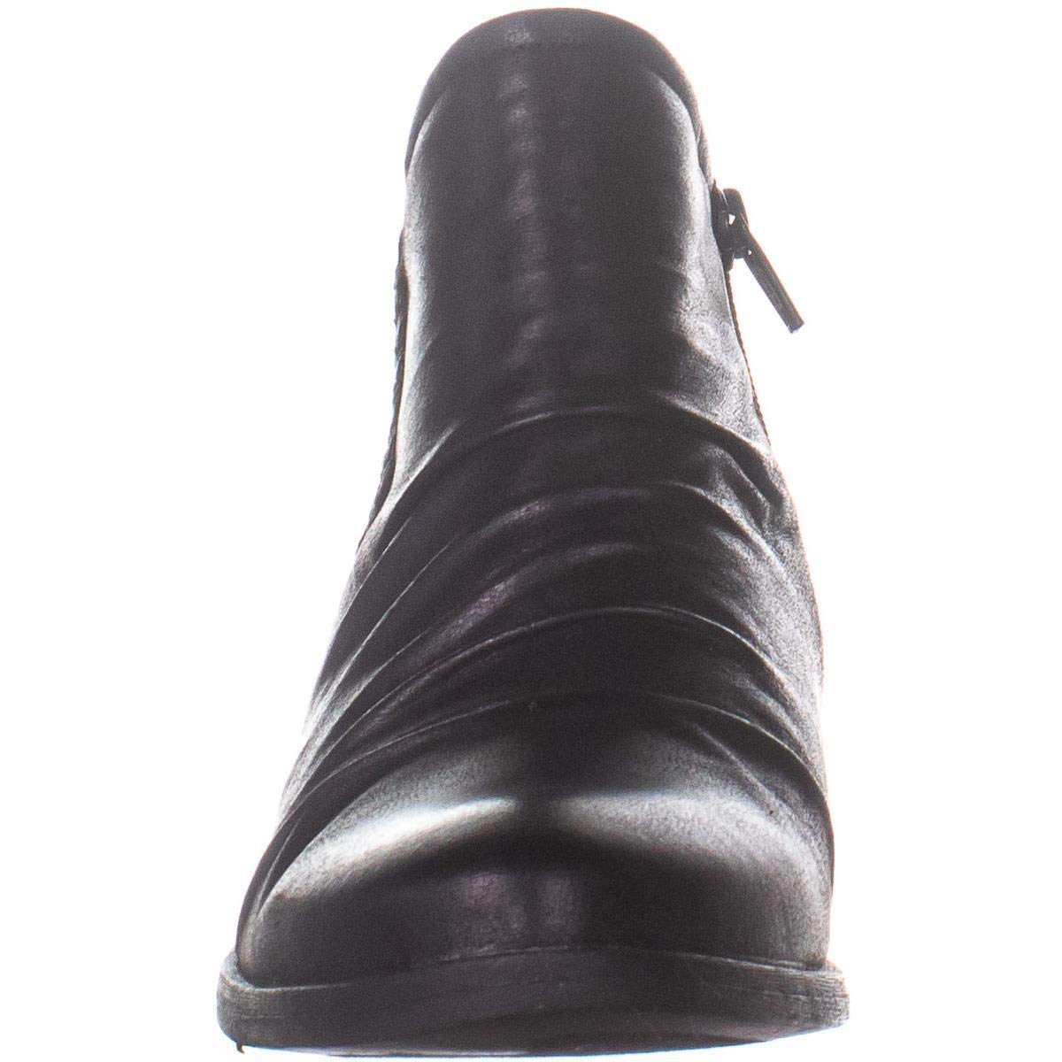 Botas femininas Bare Traps Gericka Fabric bico fino cano curto pretas tamanho 5,5 M