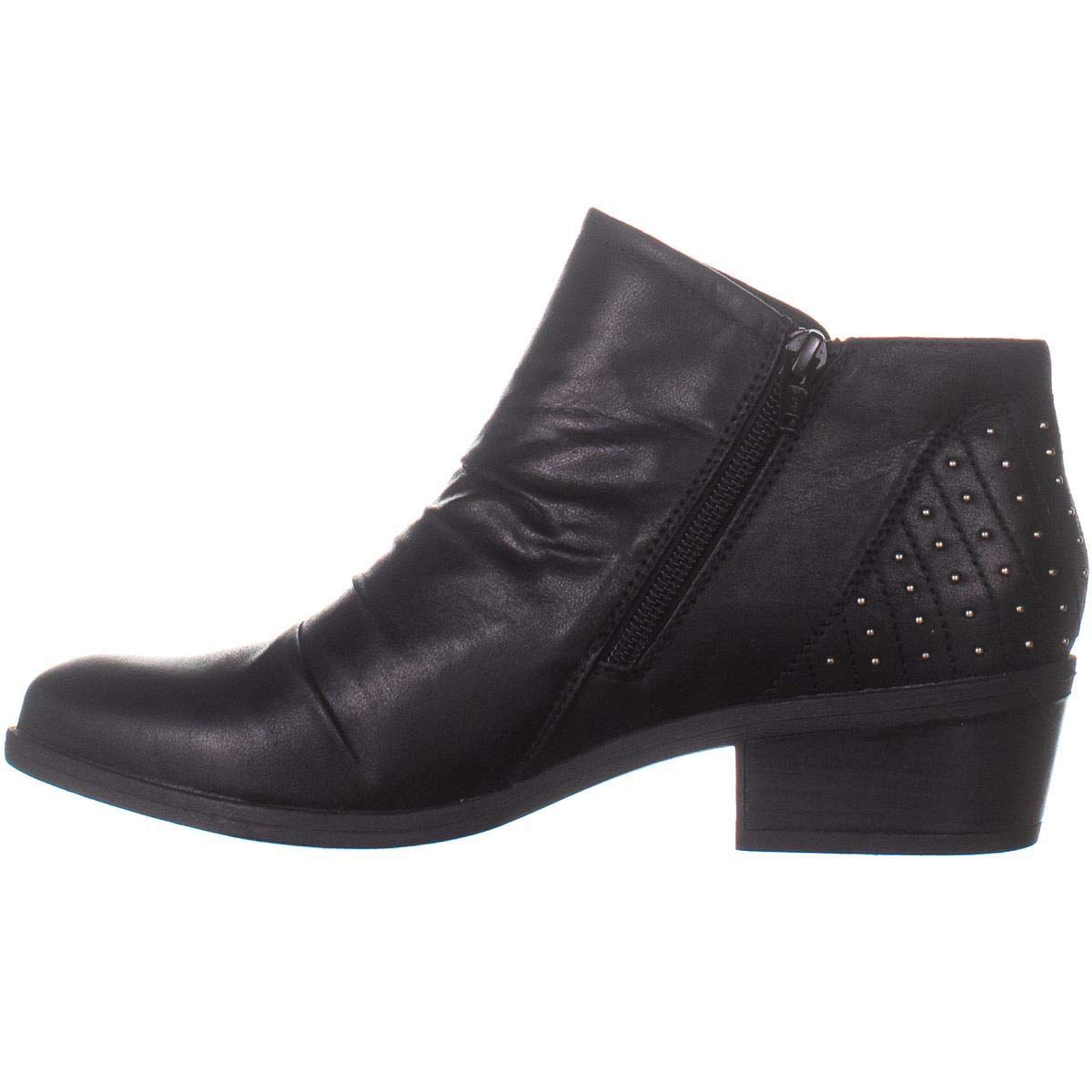 Botas femininas Bare Traps Gericka Fabric bico fino cano curto pretas tamanho 5,5 M