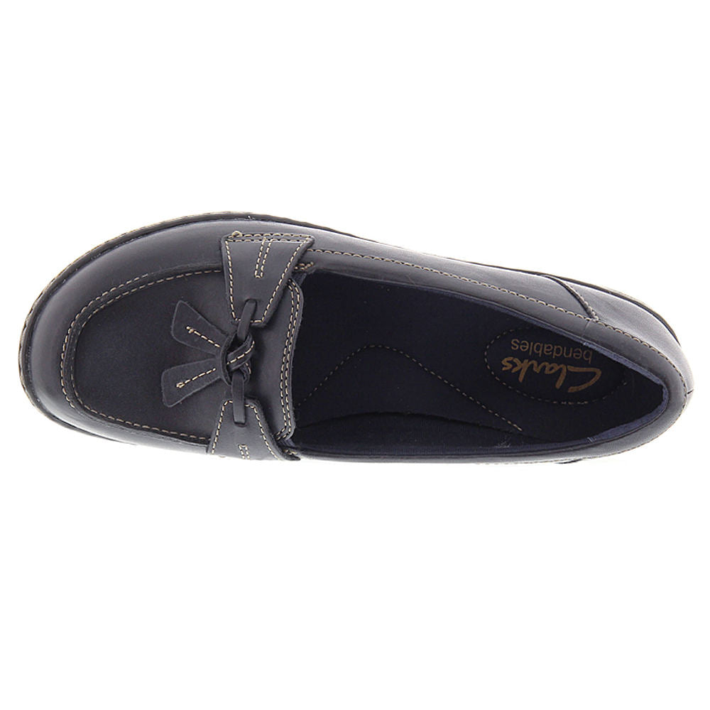 Sapatos Clarks Ashland Bubble Flats Femininos Azul Tamanho 9 M