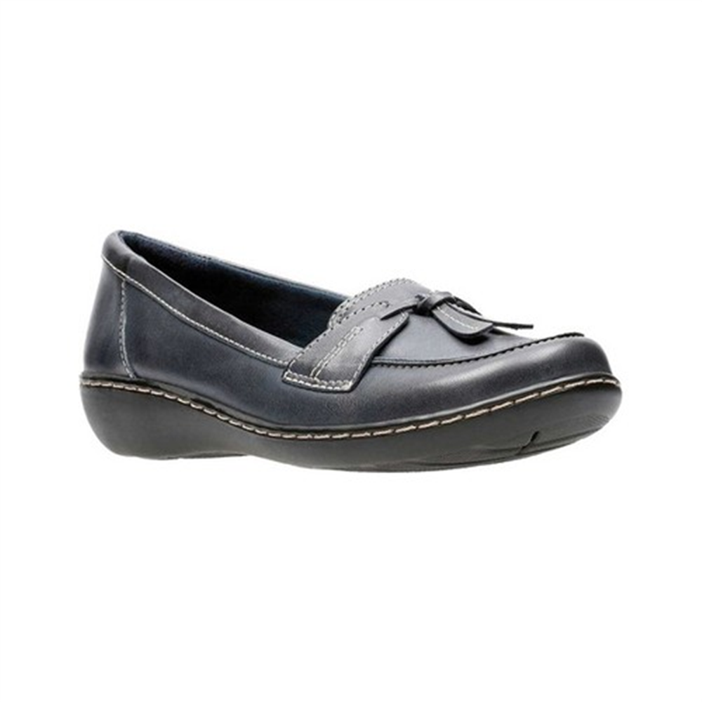 Sapatos Clarks Ashland Bubble Flats Femininos Azul Tamanho 9 M