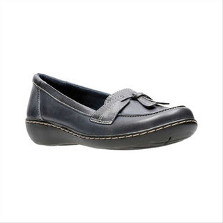 Clarks Women's Ashland Bubble Flats Shoes Blue Size 9 M