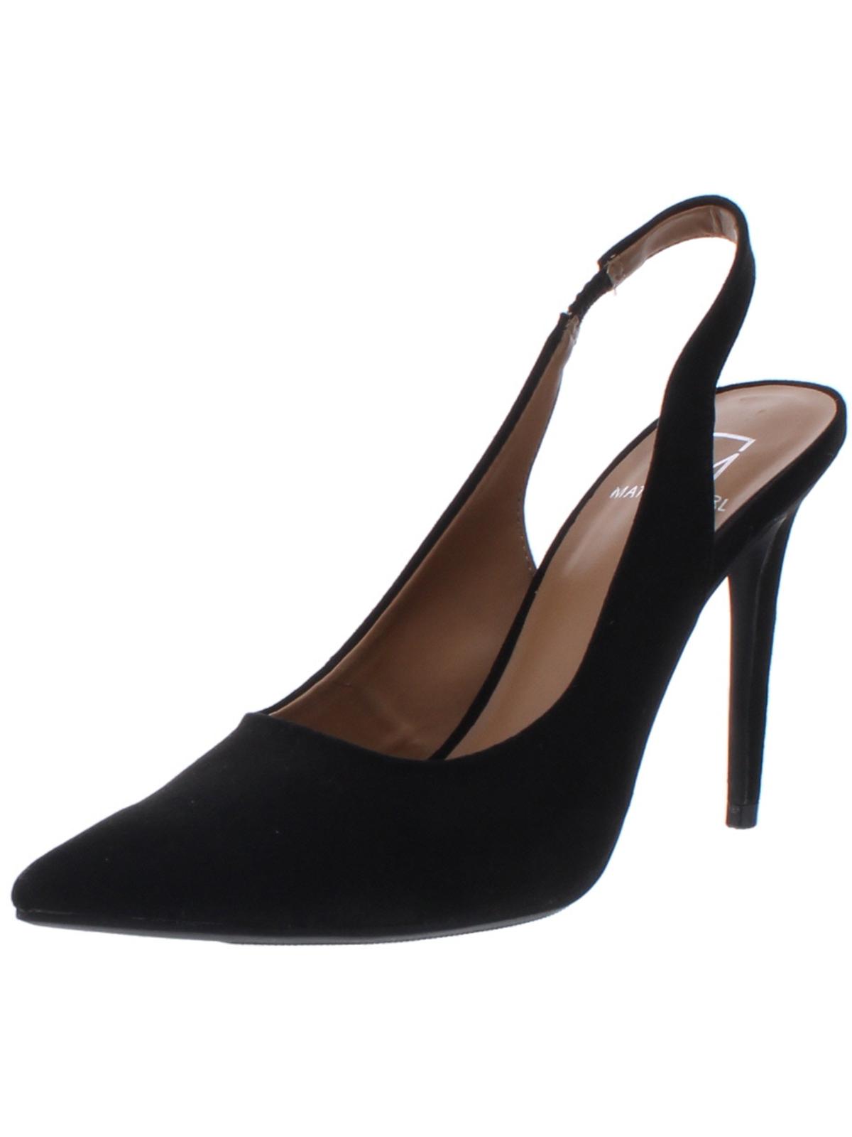 Material Girl Sapatos Femininos Slingback Goring Cushioned Darcie Bico Fino Stiletto Slip On Preto Tamanho 9 M
