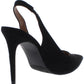 Material Girl Sapatos Femininos Slingback Goring Cushioned Darcie Bico Fino Stiletto Slip On Preto Tamanho 9 M