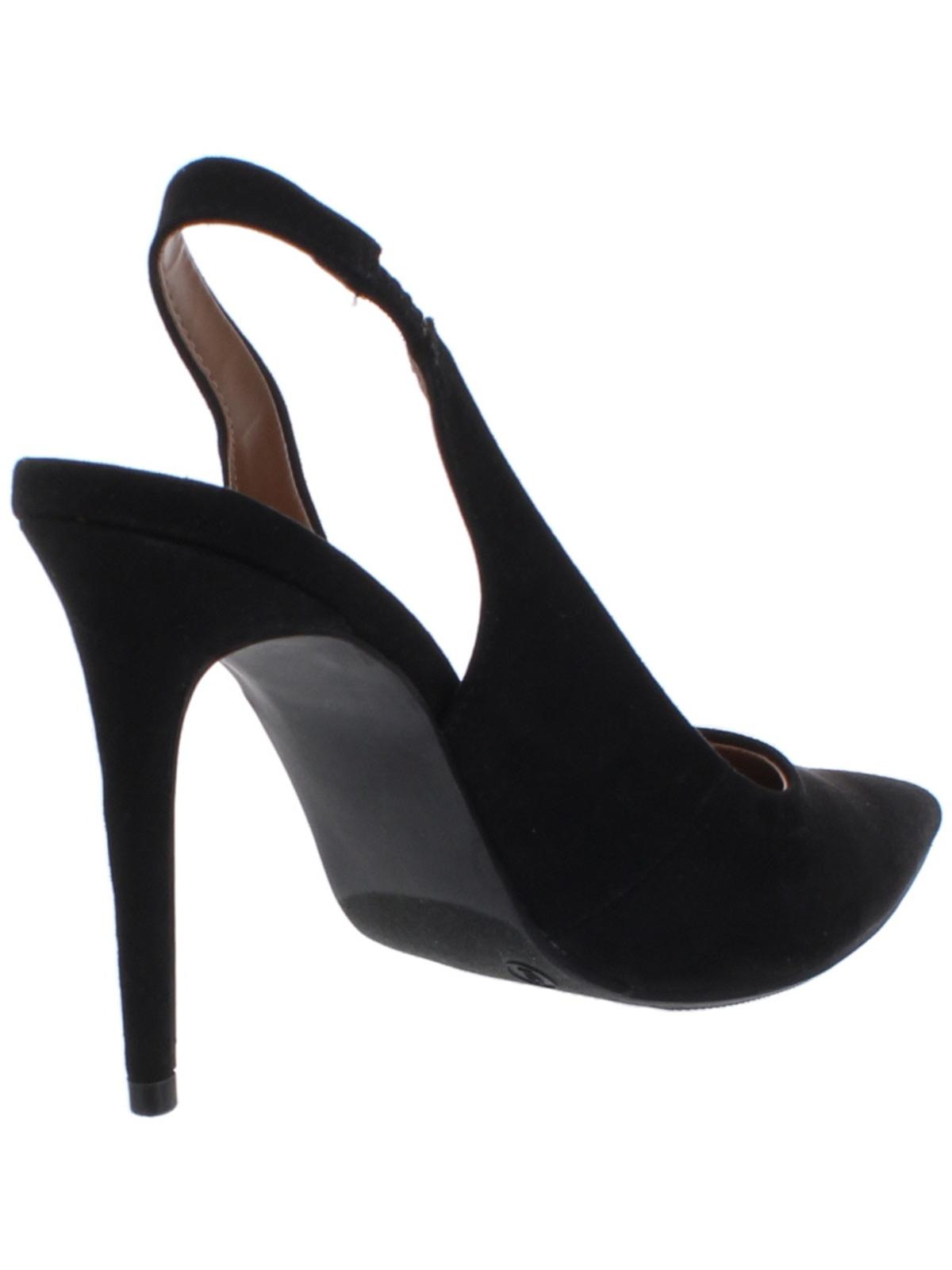 Material Girl Sapatos Femininos Slingback Goring Cushioned Darcie Bico Fino Stiletto Slip On Preto Tamanho 9 M