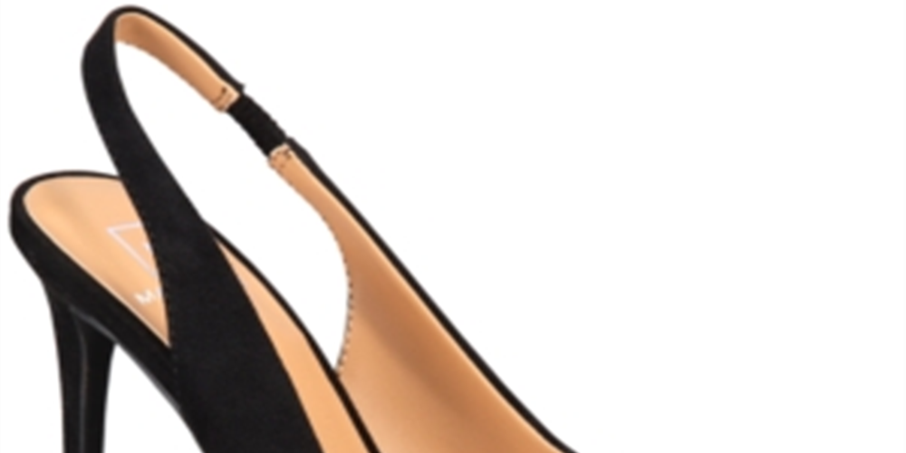 Material Girl Sapatos Femininos Slingback Goring Cushioned Darcie Bico Fino Stiletto Slip On Preto Tamanho 9 M