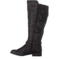 Botas femininas estilo &amp; co Mayy Wide Calf High, pretas, tamanho 9,5 m