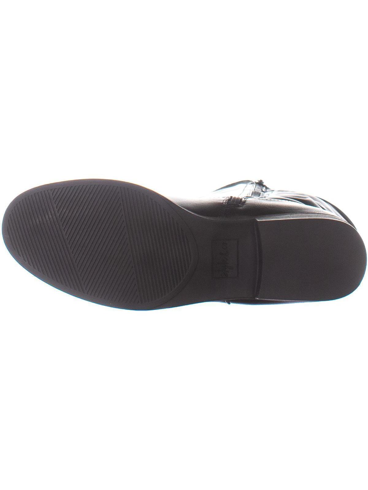 Botas femininas estilo &amp; co Mayy Wide Calf High, pretas, tamanho 9,5 m
