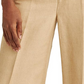 Calça feminina Lauren Ralph Lauren de cintura alta e perna larga, marrom, tamanho 12