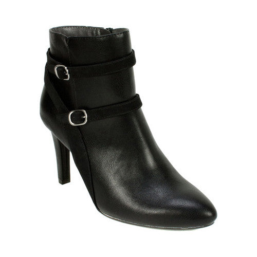 Botas casuais femininas RIALTO Caleigh Bootie pretas tamanho 8,5 M