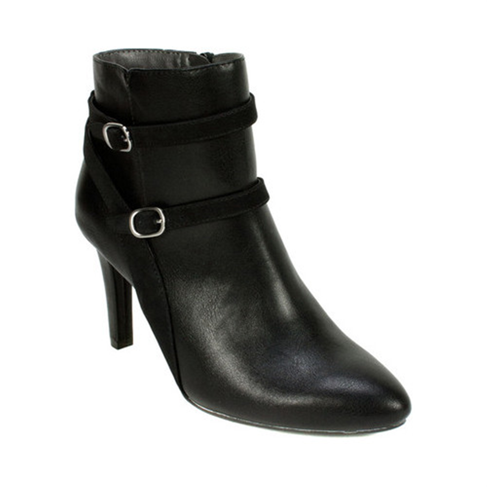 Botas casuais femininas RIALTO Caleigh Bootie pretas tamanho 8,5 M