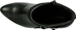 Botas casuais femininas RIALTO Caleigh Bootie pretas tamanho 8,5 M