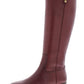 Botas de montaria femininas Fawne Leather da INC International Concepts, vermelhas, tamanho 6 M
