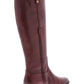 Botas de montaria femininas Fawne Leather da INC International Concepts, vermelhas, tamanho 6 M