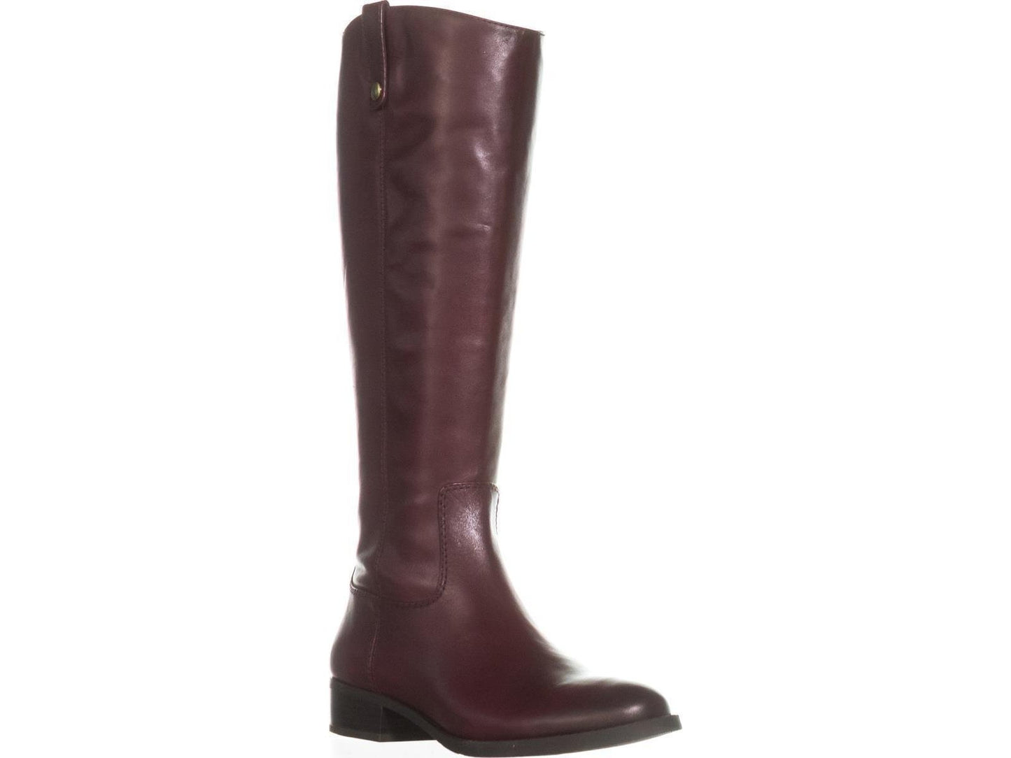 Botas de montaria femininas Fawne Leather da INC International Concepts, vermelhas, tamanho 6 M