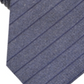 Gravata Alfani Masculina Prime Listrada Skinny Slim de Seda Azul Tamanho Regular