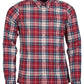 Camisa xadrez Barbour Mne's Highland Tailored vermelha tamanho X-Grande