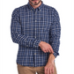 Camisa social masculina Barbour xadrez com gola azul tamanho XX-G