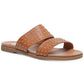 Sandálias femininas Steve Madden Dede de couro sintético, marrom, tamanho 6,5 m