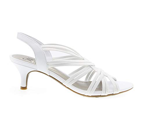 Sandálias Eileen Stretch Femininas Impo Brancas Tamanho 7,5 M