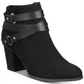 Botas femininas Material Girl Melany Suede bico fechado tornozelo fashion pretas tamanho 6 M