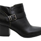 Botas femininas Material Girl Melany Suede bico fechado tornozelo fashion pretas tamanho 6 M