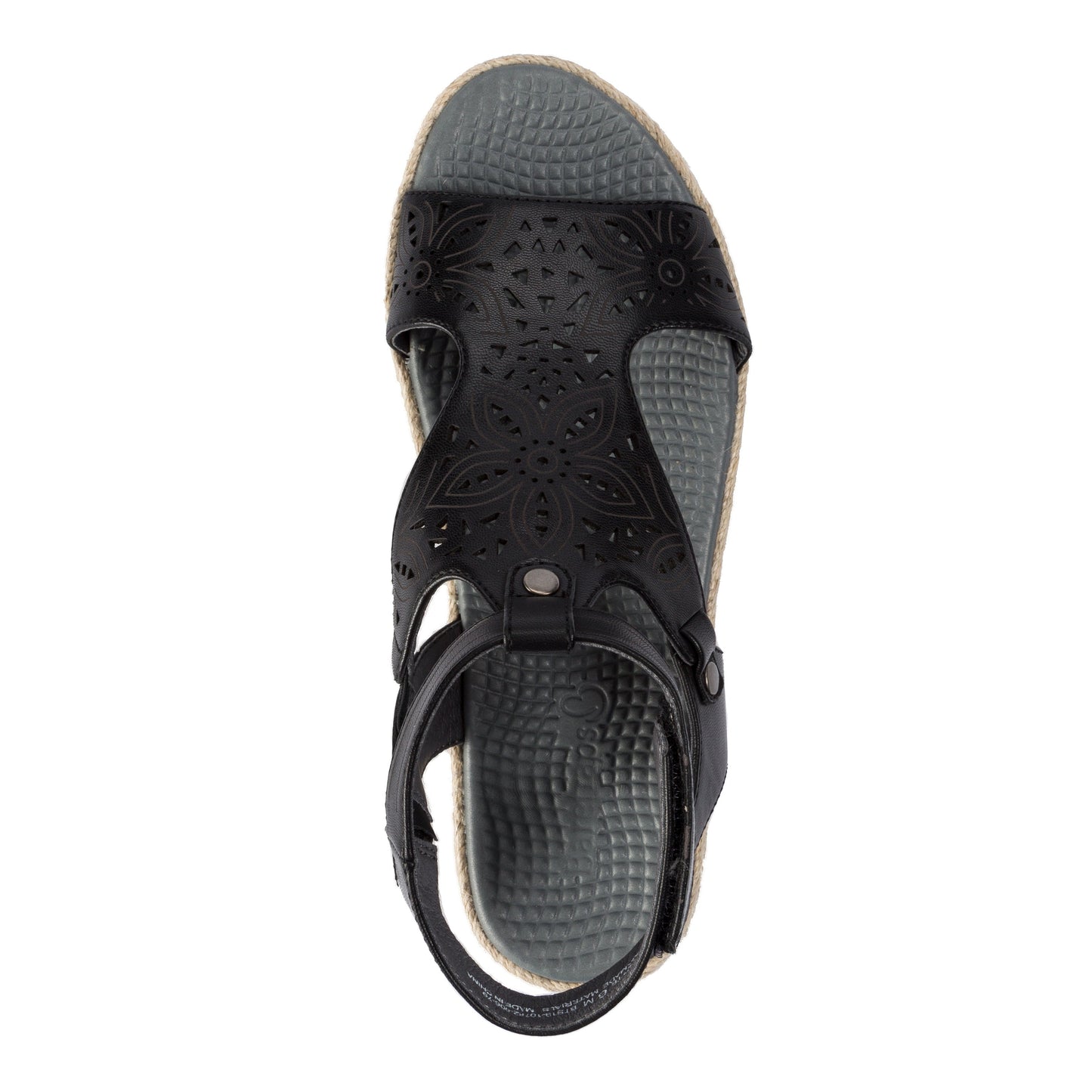 Sandálias plataforma casuais Bare Traps Bernedette femininas com bico aberto, pretas, tamanho 8,5 M
