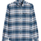 Camisa Barbour Shoreham Masculina Azul Aço Tamanho Médio