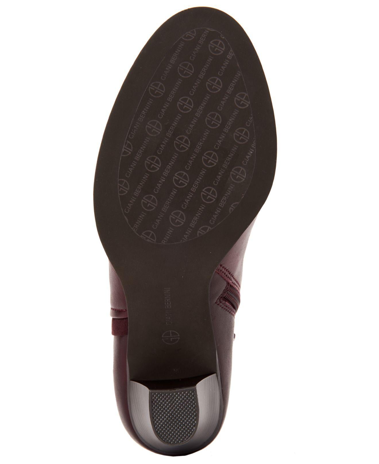 Giani Bernini Botas Femininas Bellee Fechadas no Tornozelo Vermelhas Tamanho 11 M