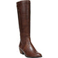 Bota feminina Dr. Scholls Brilliance de cano alto, em marrom uísque, tamanho 6,5 M