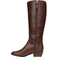 Bota feminina Dr. Scholls Brilliance de cano alto, em marrom uísque, tamanho 6,5 M