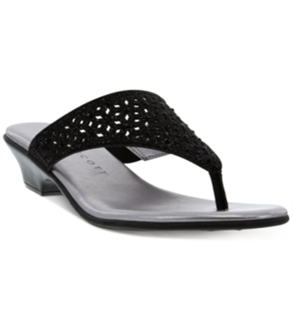 Sandálias Karen Scott Elda Femininas Pretas Tamanho 8,5 M